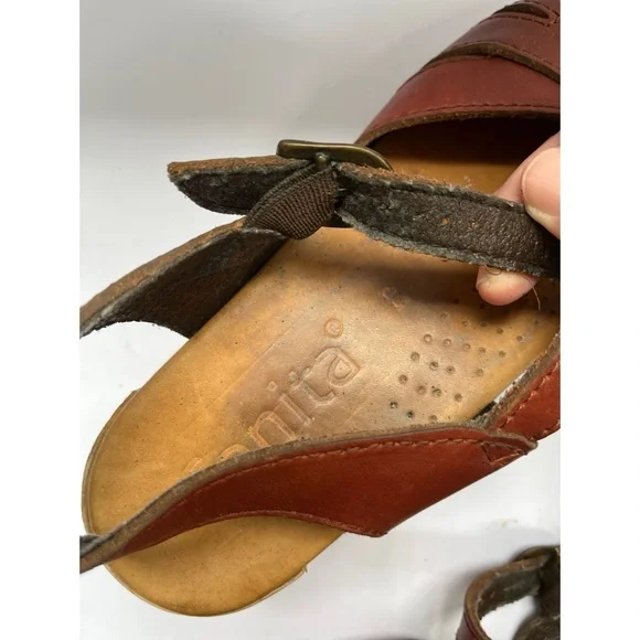 Sanita Rust Leather Clogs Women’s Size 39 - Picture 6 of 6